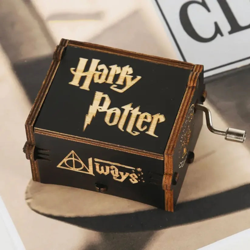 Harry Potter Music Box Hedwig Theme Magical Wooden Music Boxes Best Gift Idea