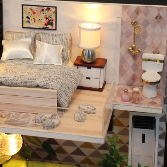 M030 Enjoy The Romantic Nordic DIY Miniature Dollhouse Kit