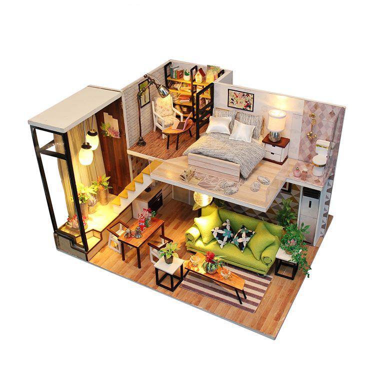 M030 Enjoy The Romantic Nordic DIY Miniature Dollhouse Kit