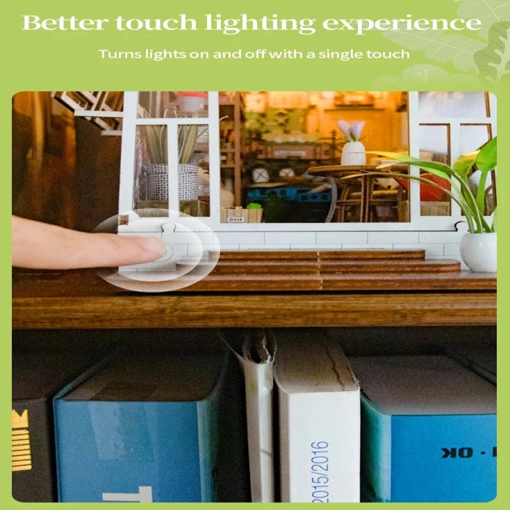 M2313 Garden House Book Nook Greenhouse DIY Book Nook Kit