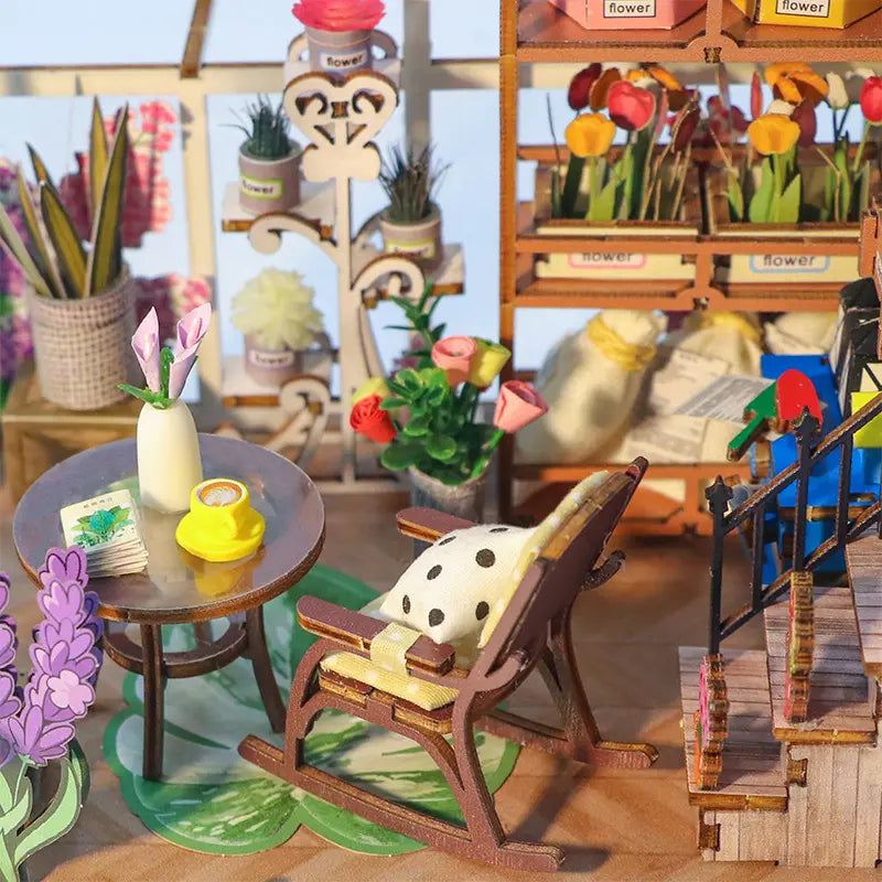 M2313 Garden House Book Nook Greenhouse DIY Book Nook Kit