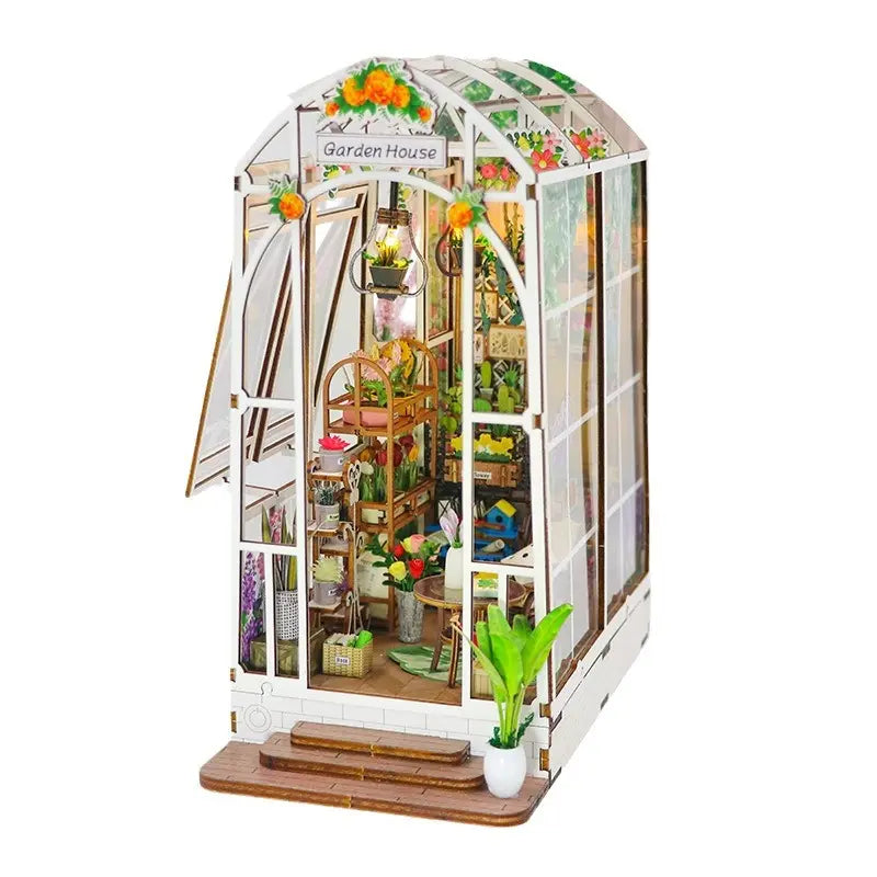 M2313 Garden House Book Nook Greenhouse DIY Book Nook Kit