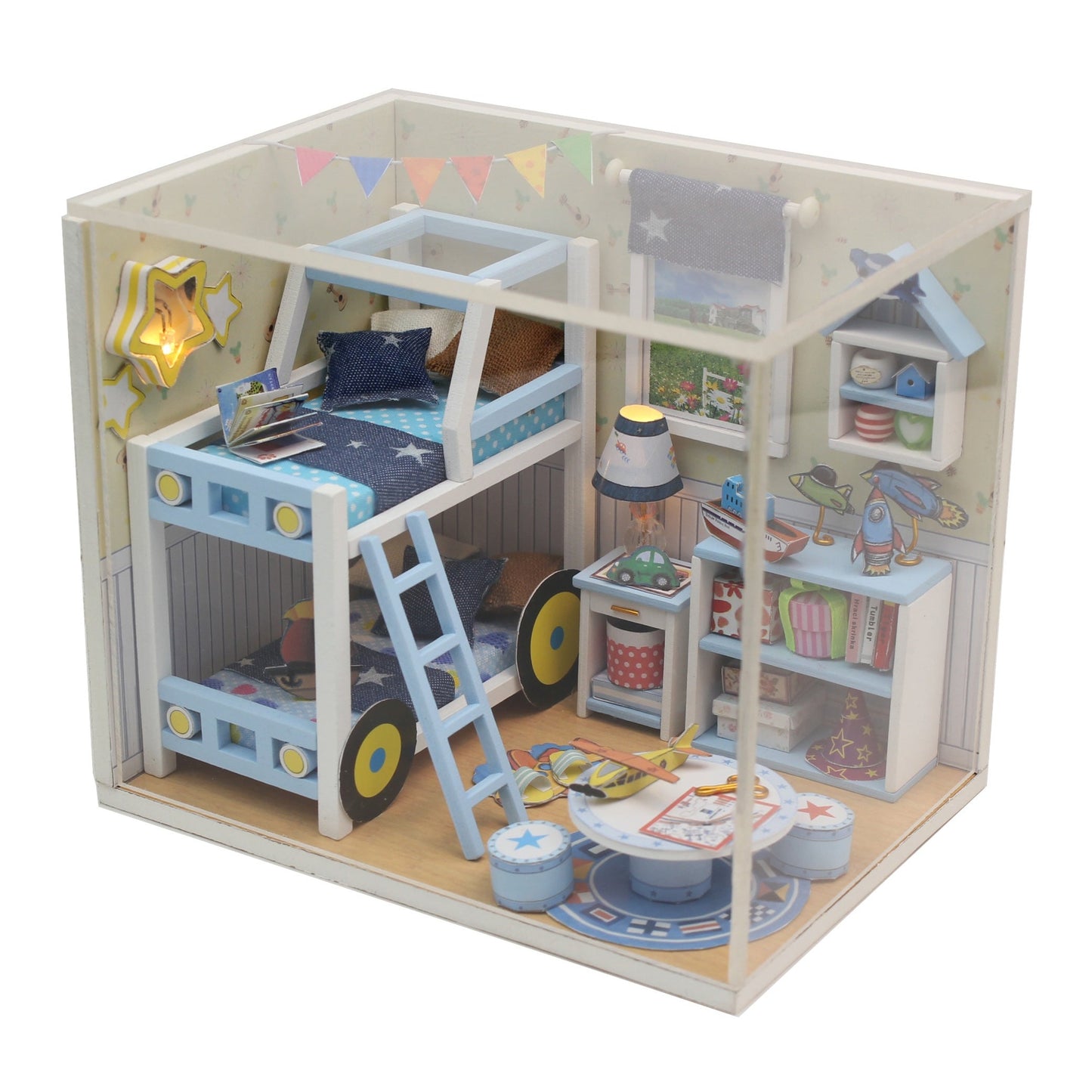 M019 Charles's Room DIY Miniature Dollhouse Kit