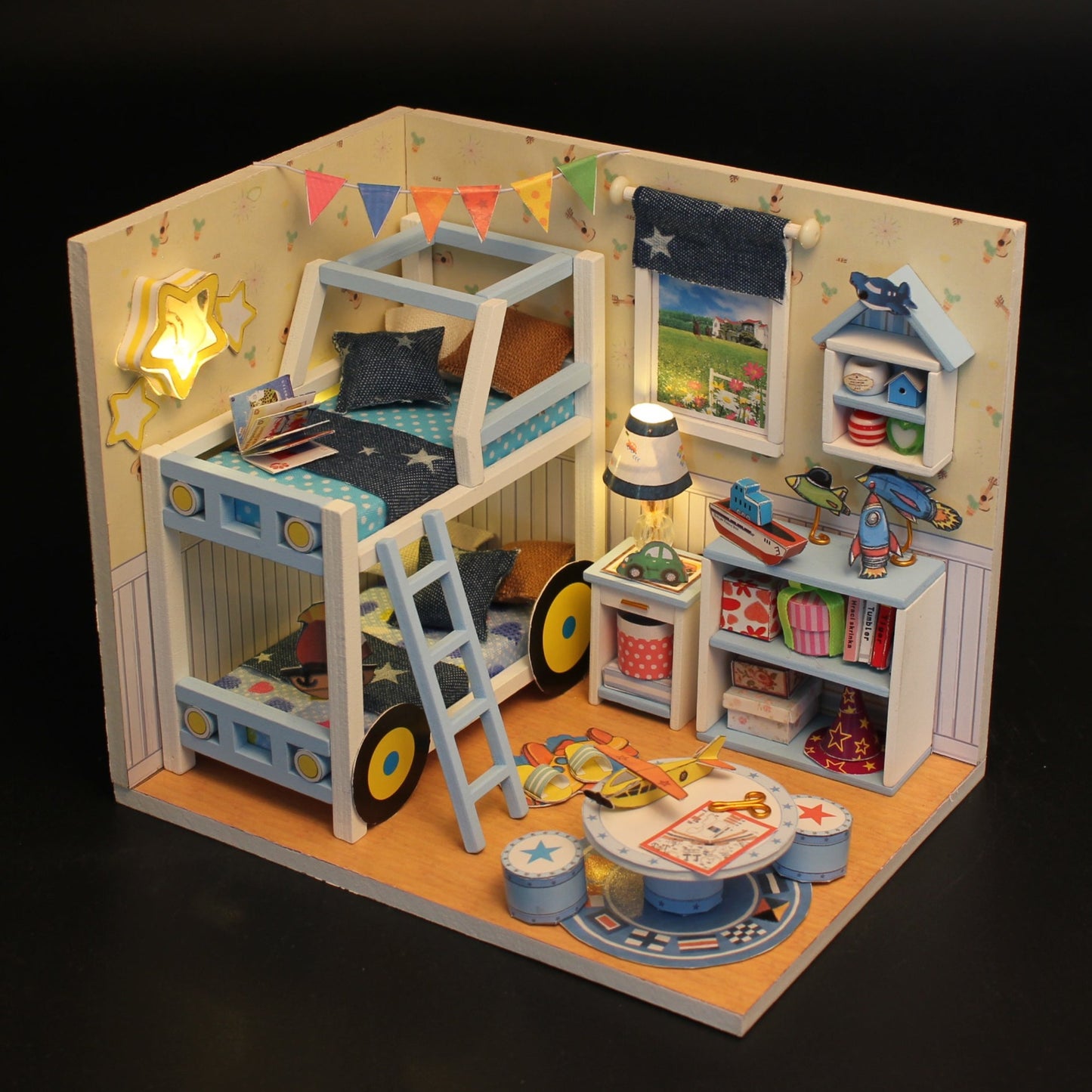 M019 Charles's Room DIY Miniature Dollhouse Kit