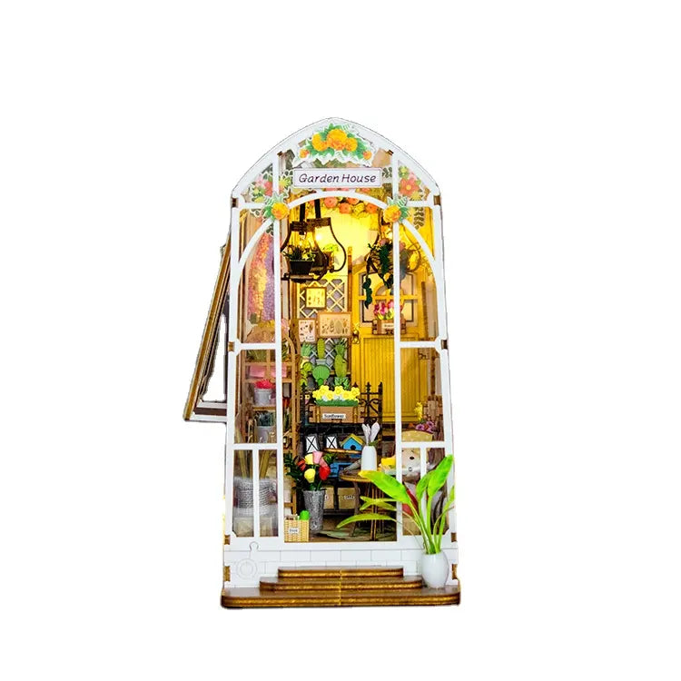 M2313 Garden House Book Nook Greenhouse DIY Book Nook Kit