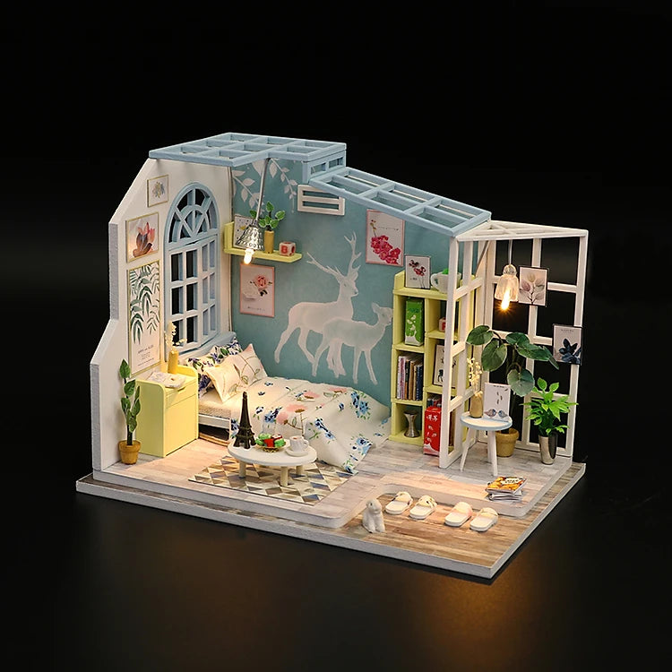 S922 Family Nap DIY Miniature Dollhouse Room