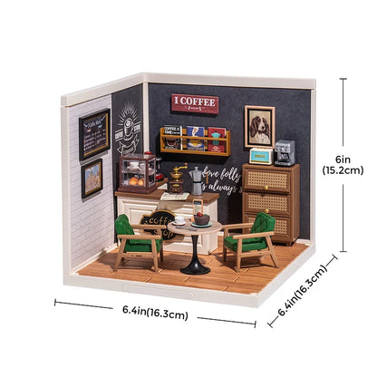 DW001 Daily Inspiration Cafe DIY Miniature House Kit Coffee Shop Miniature