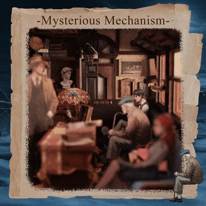 BN01B Train Mysterious Case Book Nook Railway Coach Journey DIY Book Nook Kit