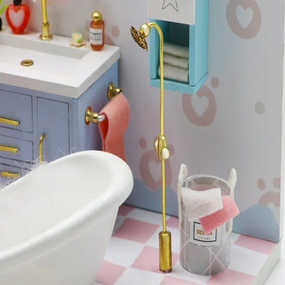 S2010 Cosy Bathroom DIY Miniature Dollhouse Kit