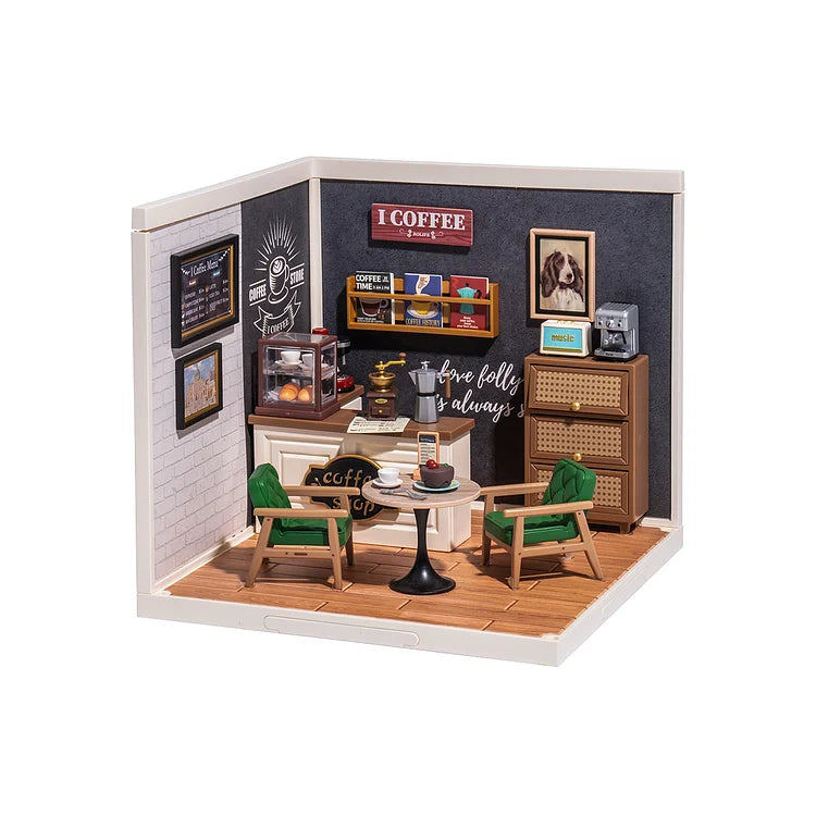 DW001 Daily Inspiration Cafe DIY Miniature House Kit Coffee Shop Miniature