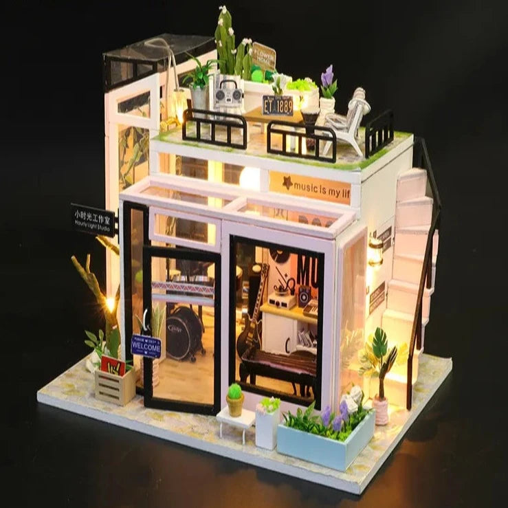 M903 Houguang Studio DIY Miniature Dollhouse Kit