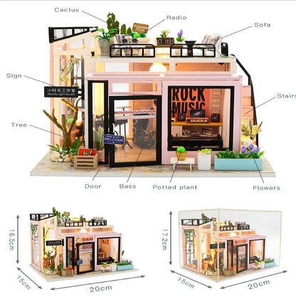 M903 Houguang Studio DIY Miniature Dollhouse Kit