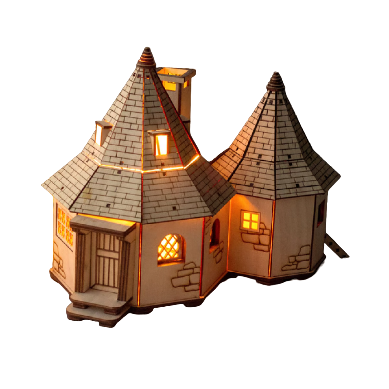 RCD005 Hagrid's Hut Diagon Alley Shops Series DIY Wooden Dollhouse Miniatures