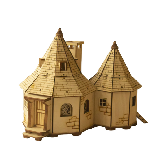 RCD005 Hagrid's Hut Diagon Alley Shops Series DIY Wooden Dollhouse Miniatures