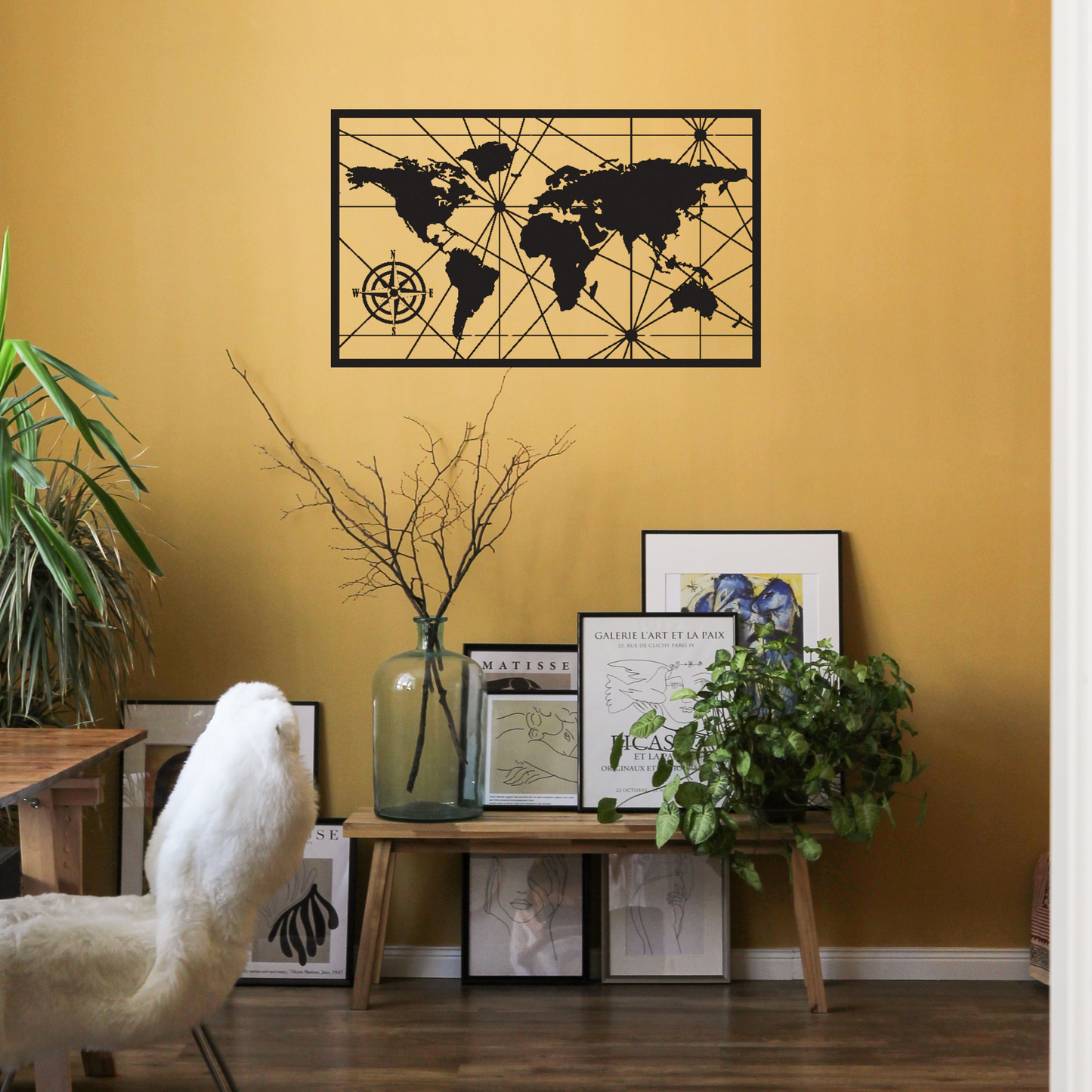 World Map Wall Décor Acrylic World Map Wall Art 3D Push Pin Worlds Travel Map Home Office Décor