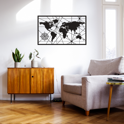 World Map Wall Décor Acrylic World Map Wall Art 3D Push Pin Worlds Travel Map Home Office Décor