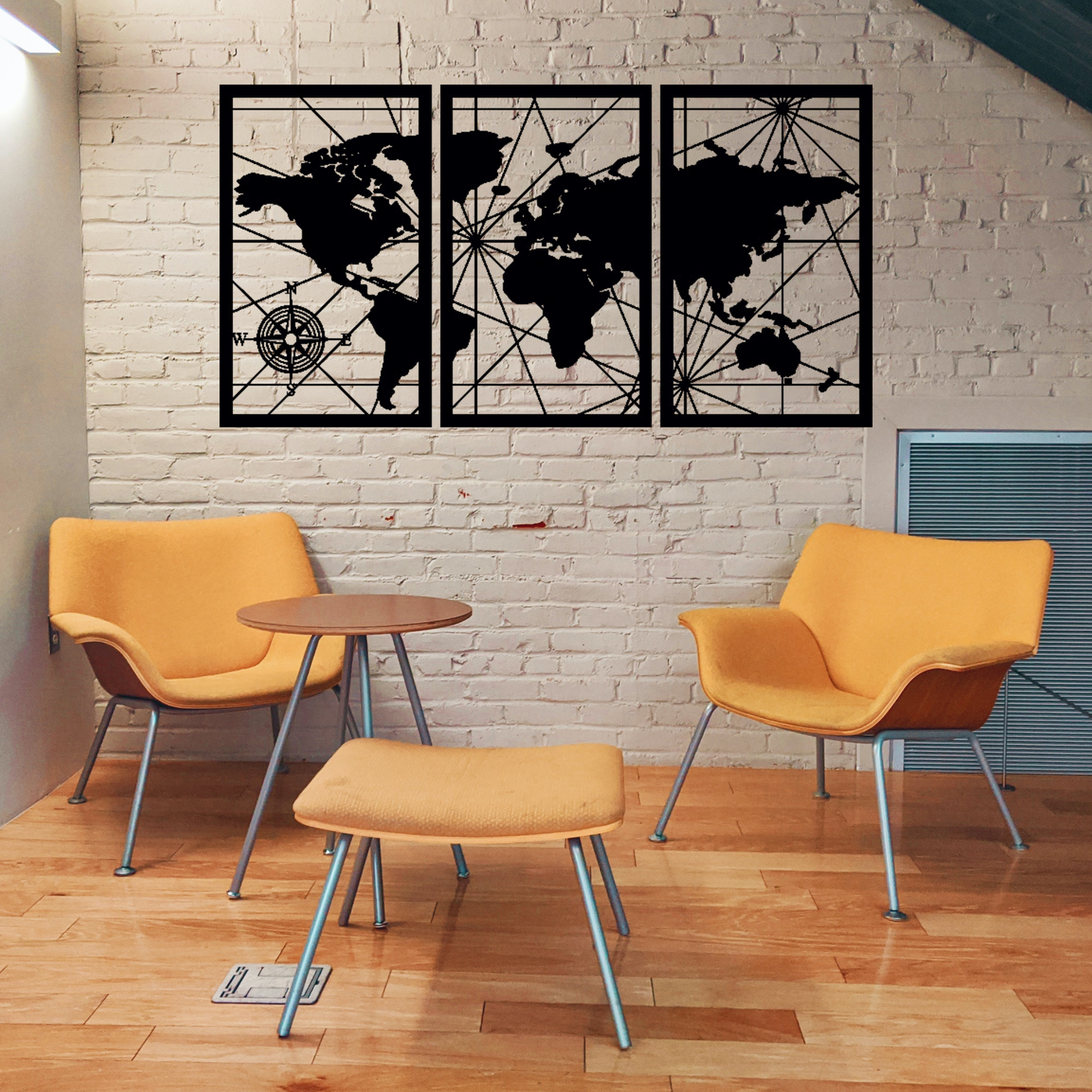 World Map Wall Décor Acrylic World Map Wall Art 3D Push Pin World Travel Map Home Office Décor