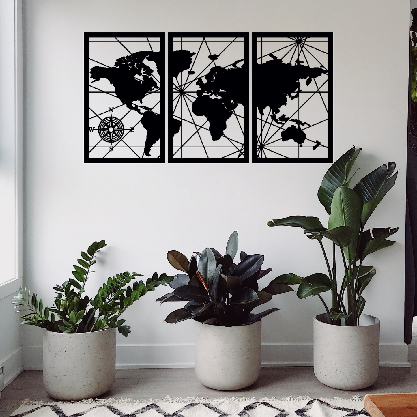 World Map Wall Décor Acrylic World Map Wall Art 3D Push Pin World Travel Map Home Office Décor