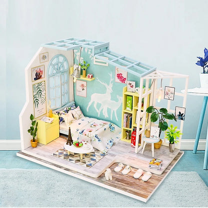 S922 Family Nap DIY Miniature Dollhouse Room