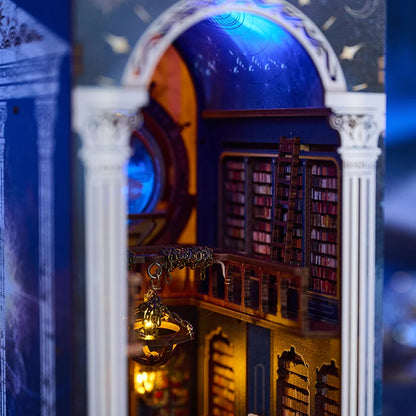 SL33 DIY Book Nook Kit Secret Scroll of Galaxy Bookshelf Insert Astronomy Library Diorama Scenery