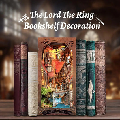 SQ05 Lord of The Rings DIY Book Nook Kit Magic Tower Valley Miniature Scenery Diorama
