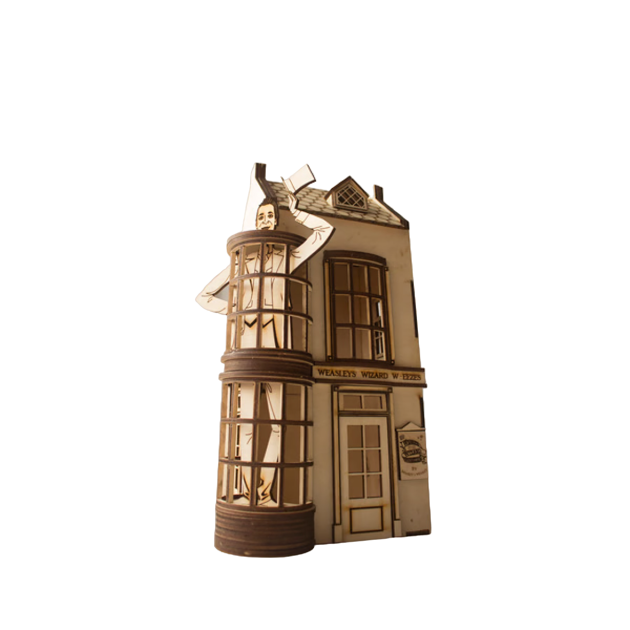 RCD007 Weasleys' Wizard Wheezes Diagon Alley Shops Series DIY Wooden Dollhouse Miniatures