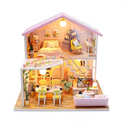 M2001 Modern Loft Style DIY Miniature Dollhouse Kit