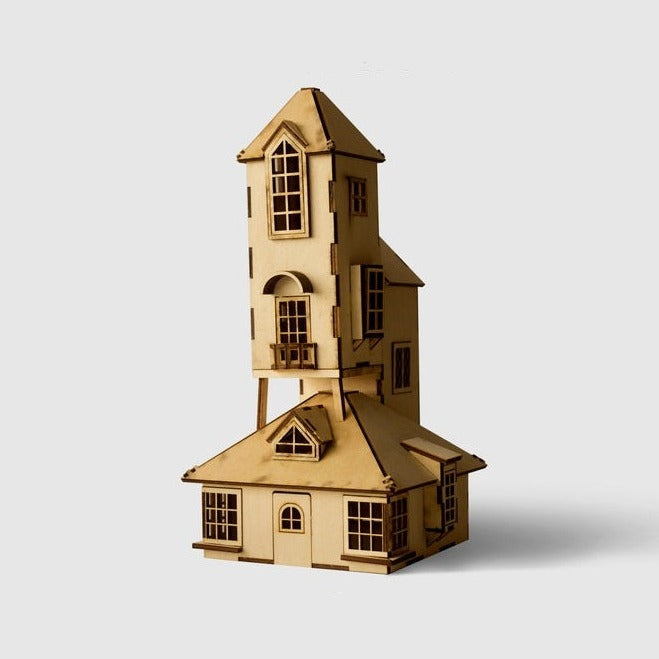 RCD006 The Burrows House Diagon Alley Shops Series DIY Wooden Dollhouse Miniatures