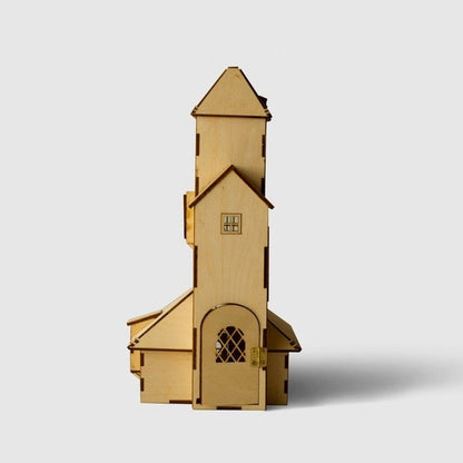 RCD006 The Burrows House Diagon Alley Shops Series DIY Wooden Dollhouse Miniatures