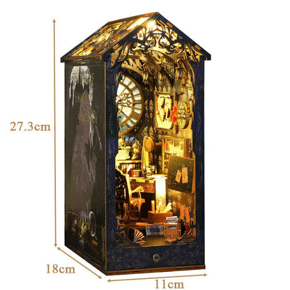 SL07 Detective Famous Agency DIY Book Nook Kit Bookshelf Insert Diorama Scenery Miniature Crafts