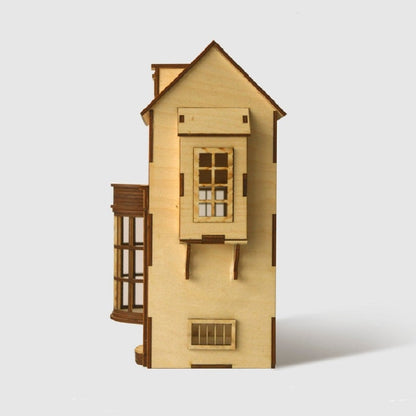 RCD003 Owl Post Diagon Alley Shops Series DIY Wooden Dollhouse Miniatures