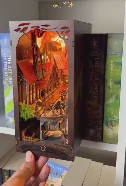 SQ05 Lord of The Rings DIY Book Nook Kit Magic Tower Valley Miniature Scenery Diorama