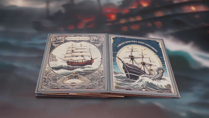 BV02-010 DIY Book Nook Kit Riddle On The Seabed Miniature Bookshelf Insert Marine Ship Diorama Scenery