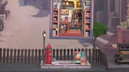 CWGC209 Jack's Bookery DIY Dollhouse Miniature Bookstore Miniature Shop Diorama Scenery