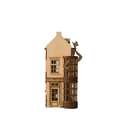 RCD007 Weasleys' Wizard Wheezes Diagon Alley Shops Series DIY Wooden Dollhouse Miniatures