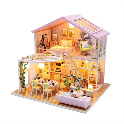 M2001 Modern Loft Style DIY Miniature Dollhouse Kit