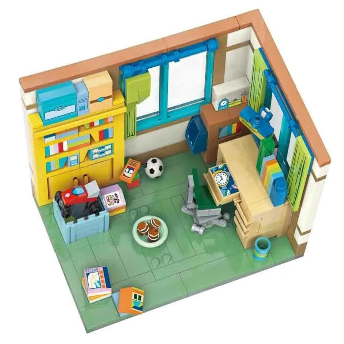 Doraemon Nobita Nobi's Room Building Blocks Miniature 3D Nobita House Japanese Anime Room DIY Display Model